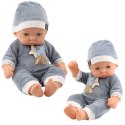 Lalka Bobas W Szarej Piżamce z Gwiazdkami Czapeczka LEAN Toys