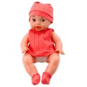 Lalka Bobas Z Butelką Do Karmienia Różowe Ubranko Dźwięki 30cm LEAN Toys