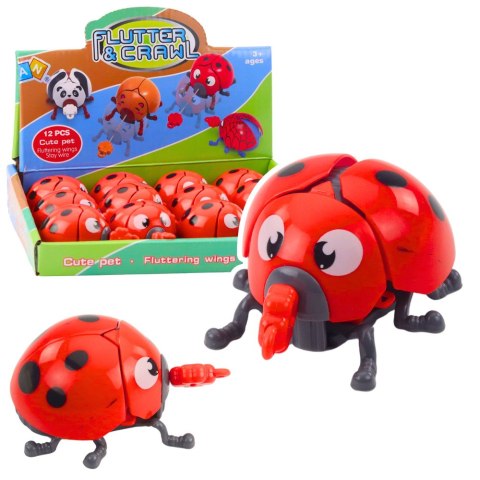 Nakręcana Zabawka Biedronka Porusza Kończynami Skrzydełkami LEAN TOYS