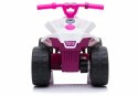Quad na akumulator TR1805 Biało-różowy LEAN CARS