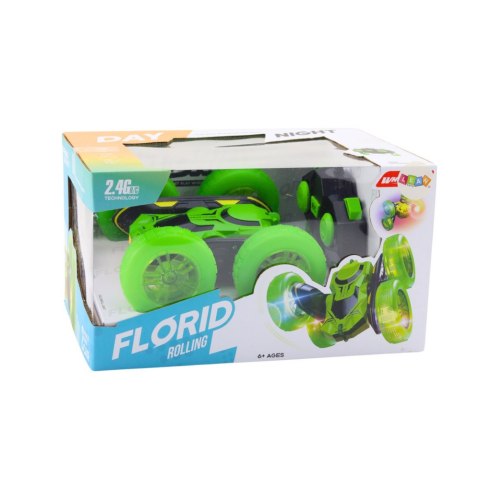 Samochód Kaskaderski Auto Zdalnie Sterowane RC 360° Zielony LEAN Toys