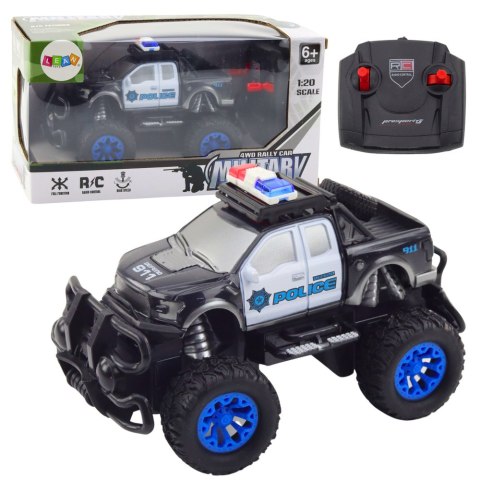 Samochód Policyjny Terenowy Zdalnie Sterowany RC 1:20 LEAN Toys