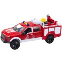 Samochód Strażacki Gaśniczy Woda Światła Dźwięki Biało Czerwony 1:12 LEAN Toys