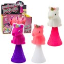 Skaczący Jednorożec Na Sprężynie Pop Up Biały Różowy 10cm Mix LEAN Toys