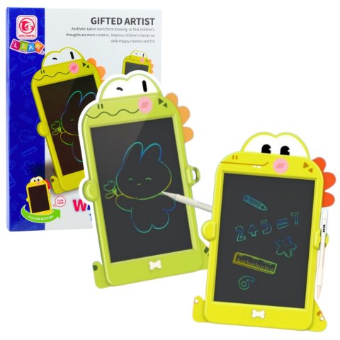 Tablica Do Rysowania Pisania LCD Rysik Dinozaur Zielona LEAN Toys