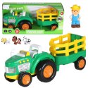 Traktor Farmerski Dla Malucha Traktor Zwierzęta Farmer Światła Dźwięki LEAN Toys