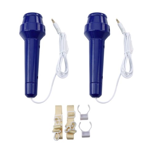 Zestaw Karaoke Dwa Mikrofony Głośnik Bluetooth MP3 Nagrywanie LED LEAN Toys
