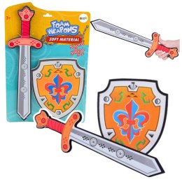 Zestaw Rycerski Tarcza Miecz Piankowe Godło Lilia 2el LEAN Toys