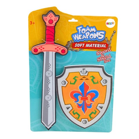 Zestaw Rycerski Tarcza Miecz Piankowe Godło Lilia 2el LEAN Toys