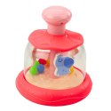 Bączek Karuzela Z Kuleczkami I Zwierzętami Hipopotam Lew Małpka Różowa LEAN Toys