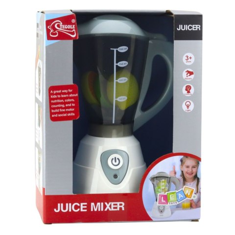 Blender Kuchenny Interaktywny Dla Dzieci Światła Dźwięki Owoce LEAN Toys