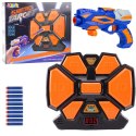 Gra Zręcznościowa Pistolet Strzałki Piankowe Tarcza Elektroniczna Licznik LEAN Toys