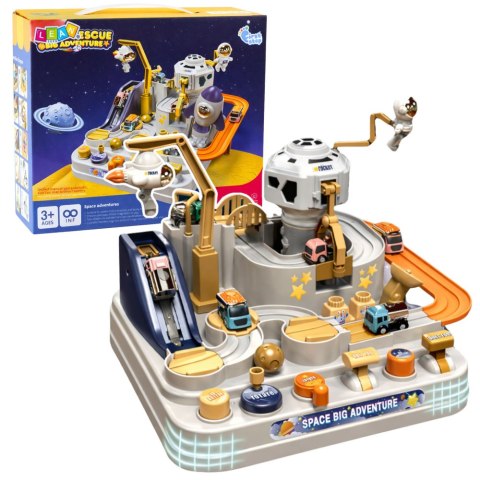 Kosmiczny Tor Interaktywny Baza Kosmiczna 10 Mechanicznych Aktywności LEAN Toys