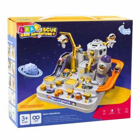 Kosmiczny Tor Interaktywny Baza Kosmiczna 10 Mechanicznych Aktywności LEAN Toys