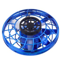 Latający Krążek Dysk UFO Do Rzucania Światła LED Żyroskop Niebieski LEAN Toys