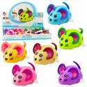 Myszka Nakręcana Jeździ Porusza Ogonkiem 8cm Mix Kolor LEAN TOYS