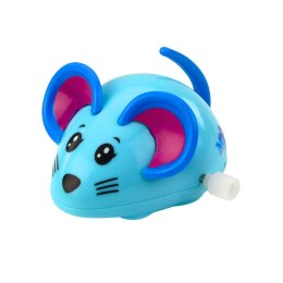 Myszka Nakręcana Jeździ Porusza Ogonkiem 8cm Mix Kolor LEAN TOYS