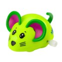 Myszka Nakręcana Jeździ Porusza Ogonkiem 8cm Mix Kolor LEAN TOYS