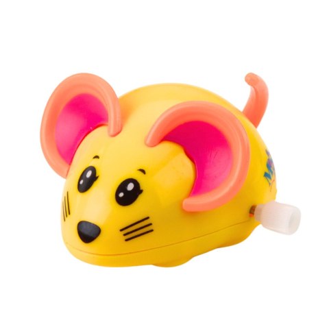 Myszka Nakręcana Jeździ Porusza Ogonkiem 8cm Mix Kolor LEAN TOYS