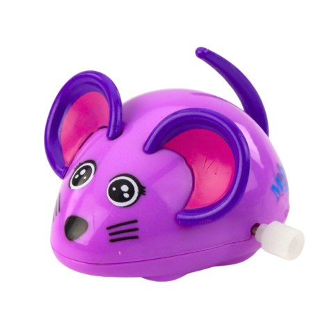 Myszka Nakręcana Jeździ Porusza Ogonkiem 8cm Mix Kolor LEAN TOYS