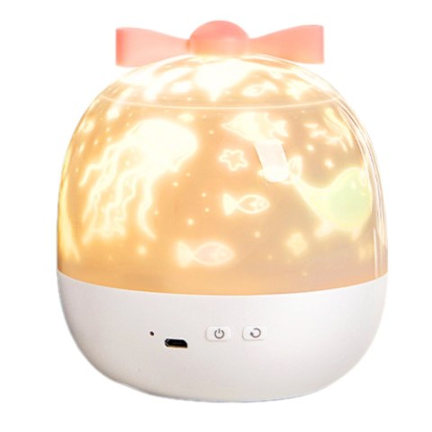 Projektor Gwiazd Dla Dzieci Lampka Nocna 6 Wymiennych Projekcji LEAN Toys