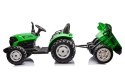 Traktor Na Akumulator HC-306 Z Przyczepą Jasno Zielony 24V LEAN CARS