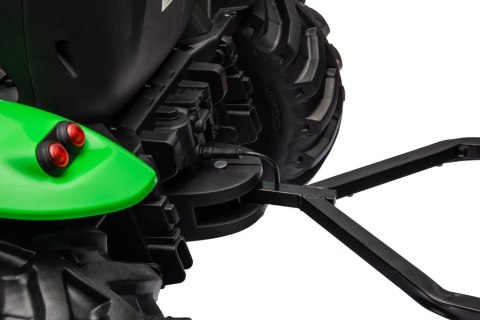 Traktor Na Akumulator HC-306 Z Przyczepą Jasno Zielony 24V LEAN CARS