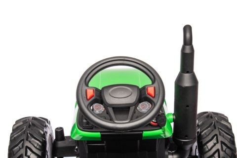 Traktor Na Akumulator HC-306 Z Przyczepą Jasno Zielony 24V LEAN CARS