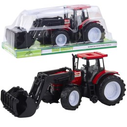 Traktor Pojazd Rolniczy Farmerski Z Chwytakiem Czerwony LEAN Toys