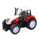 Traktor Rolniczy Farmerski Z Przyczepą Mieszalnik Paszy Czerwony 60cm LEAN Toys