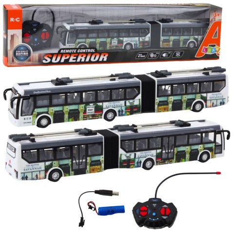 Trolejbus Miejski Zdalnie Sterowany RC Światła Transport Publiczny LEAN Toys