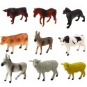 Zestaw Figurek Zwierzęta Zagroda Rośliny Drzewa Kuferek 57el LEAN Toys