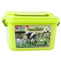 Zestaw Figurek Zwierzęta Zagroda Rośliny Drzewa Kuferek 57el LEAN Toys