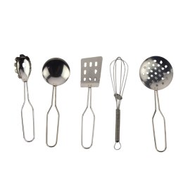 Zestaw Naczynia Kuchenne W Plecaku Metalowe Garnki Łyżki 12 el. LEAN Toys