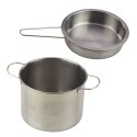 Zestaw Naczynia Kuchenne W Plecaku Metalowe Garnki Łyżki 12 el. LEAN Toys