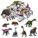 Zestaw Naklejek Dla Dzieci Z Dinozaurami 4-7cm 50szt LEAN TOYS