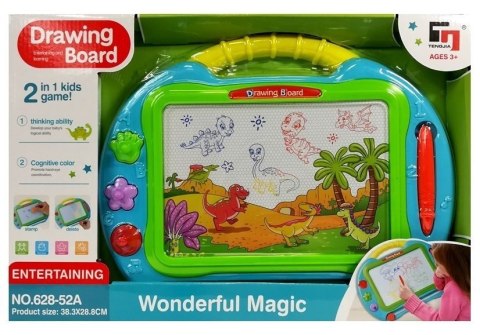 Znikopis Tablica Magnetyczna Do Rysowania 3 Stempelki Rysik LEAN Toys