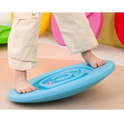 Deska Równoważąca Sensoryczna Dla Dzieci Piłeczki Kauczukowe 5szt Niebieska LEAN Toys