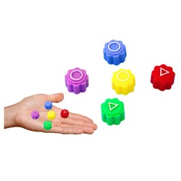 Gra Zręcznościowa Zestaw Kości Do Gry Gonggi Pudełko 5szt. LEAN Toys