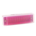 Harmonijka Ustna 10-Otworowa Dla Dzieci Początkujących Etui Różowa LEAN TOYS