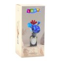 Klocki Konstrukcyjne Bukiet Kwiatów W Wazonie Czerwono-Niebieski 358 el. LEAN Toys
