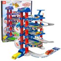 Parking Tor Samochodowy Winda Elektryczna Zjeżdżalnia Dla Autek Helikopter LEAN Toys