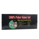 Zestaw Do Gry W Pokera Profesjonalny Aluminiowa Walizka 500 el. LEAN Toys