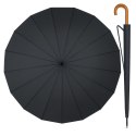 Duży Parasol Automatyczny Pokrowiec Na Ramię 24-Żeberkowy Czarny 115 cm LEAN