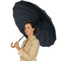 Duży Parasol Automatyczny Pokrowiec Na Ramię 24-Żeberkowy Czarny 115 cm LEAN