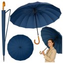 Duży Parasol Automatyczny Pokrowiec Na Ramię 24-Żeberkowy Granatowy 115 cm LEAN
