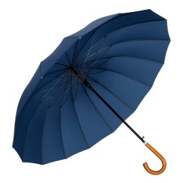 Duży Parasol Automatyczny Pokrowiec Na Ramię 24-Żeberkowy Granatowy 115 cm LEAN