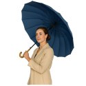 Duży Parasol Automatyczny Pokrowiec Na Ramię 24-Żeberkowy Granatowy 115 cm LEAN
