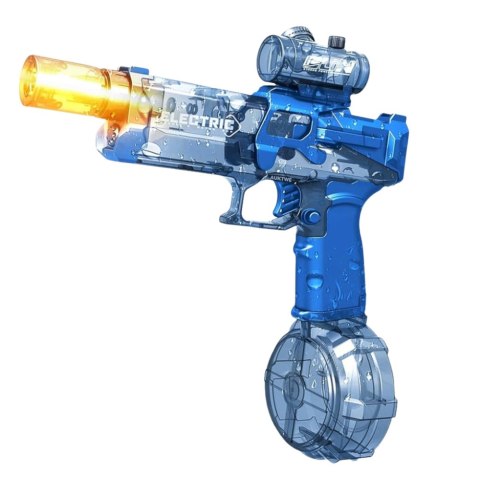 Elektryczny Pistolet Broń na Wodę Akumulator Światła Niebieski LEAN Toys