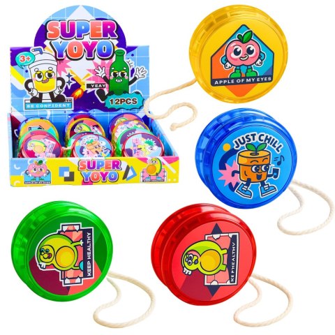 Klasyczne Jojo Zabawka Zręcznościowa YoYo Światła 6 cm Mix LEAN TOYS